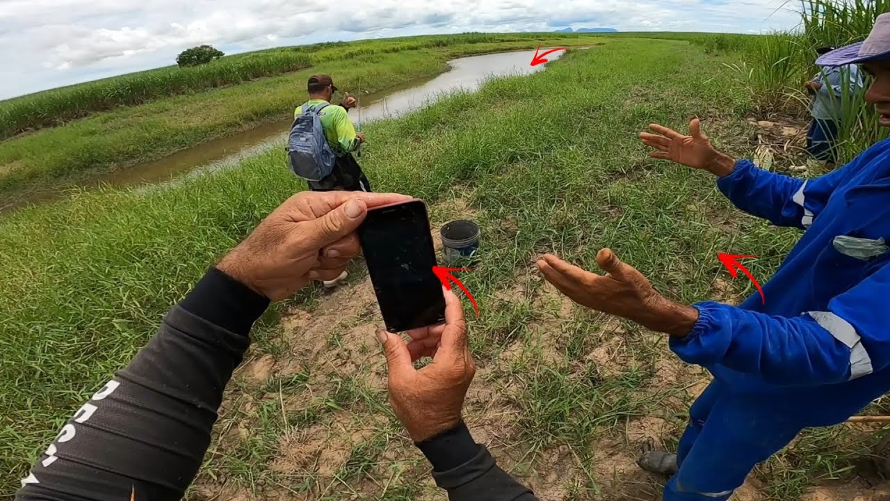 Pensei que seria mais uma história de pescador até ele me mostrar, córrego com traíra de mais 3kg.
