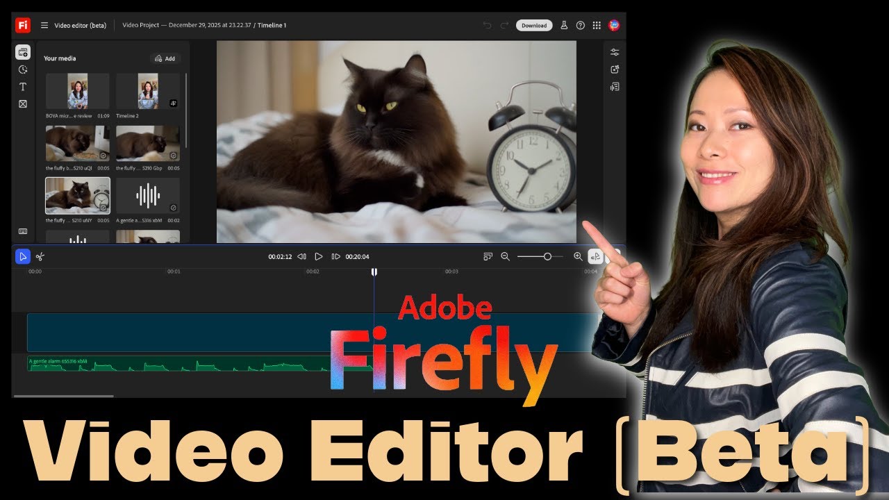 How to Make AI Kitten Videos in Adobe Firefly Video Editor (Beta)