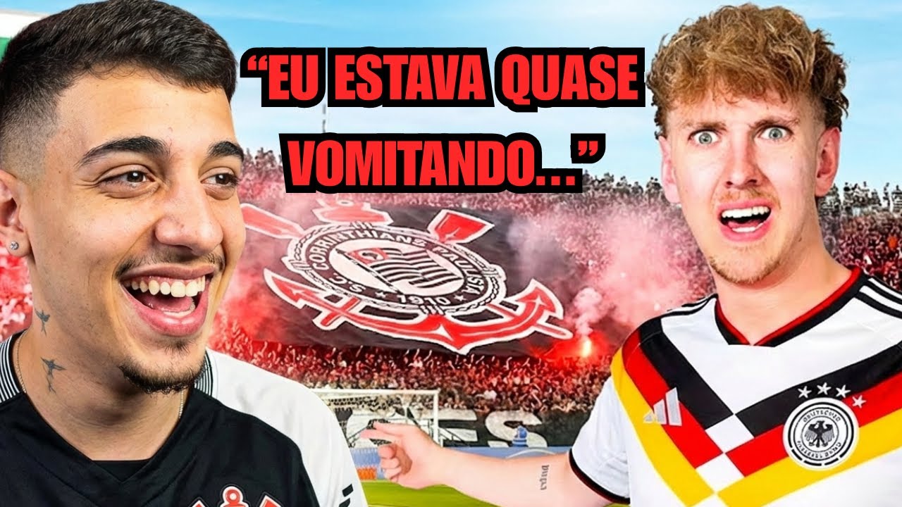 GRINGO CONHECENDO A TORCIDA DO CORINTHIANS !! | REACT FIAGO