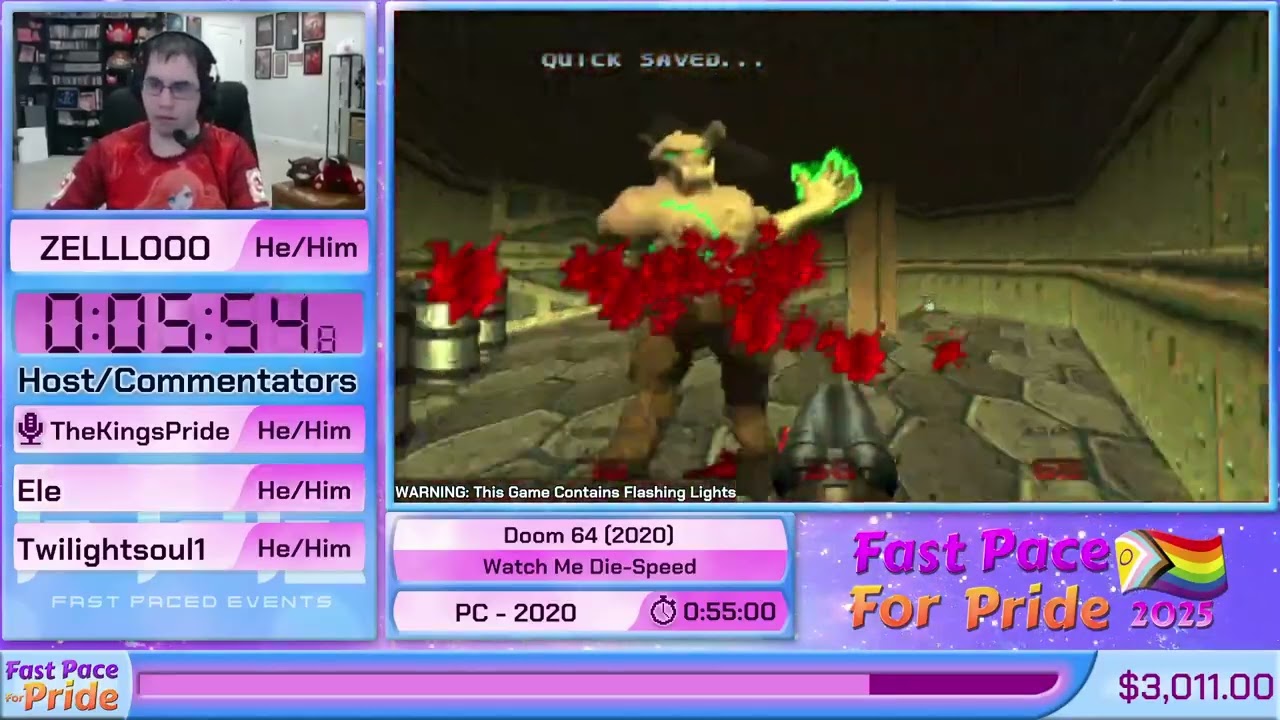 Doom 64 (Watch Me Die - Speed) by ZELLLOOO in 50:41 - FPFP2025
