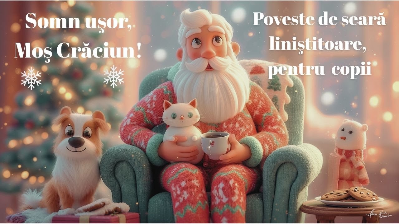 Somn ușor, Moș Crăciun!🌙 Poveste liniștitoare de Crăciun
