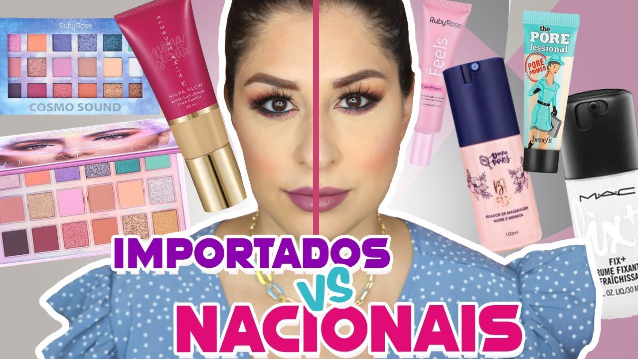 DUPES: MAKE usando PRODUTOS *CAROS x BARATO*