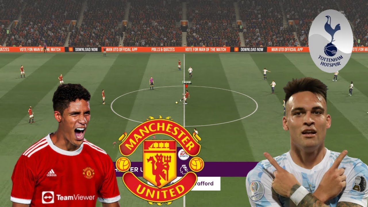 Man United vs Tottenham ft Lautaro Martínez , Varane , Sancho | Premier League 2021/22 | FIFA 21
