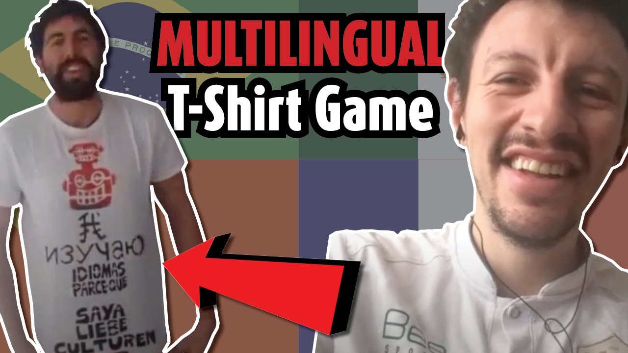Multilingual t-shirt game