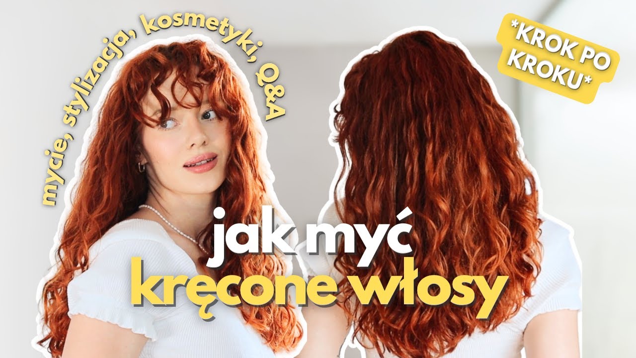 MYCIE I STYLIZACJA KRĘCONYCH WŁOSÓW // Moja Rutyna *KROK PO KROKU*