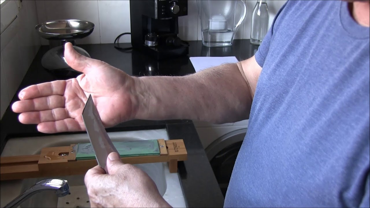 Afilado de cuchillo de combate Japonés tipo Tanto Parte 1