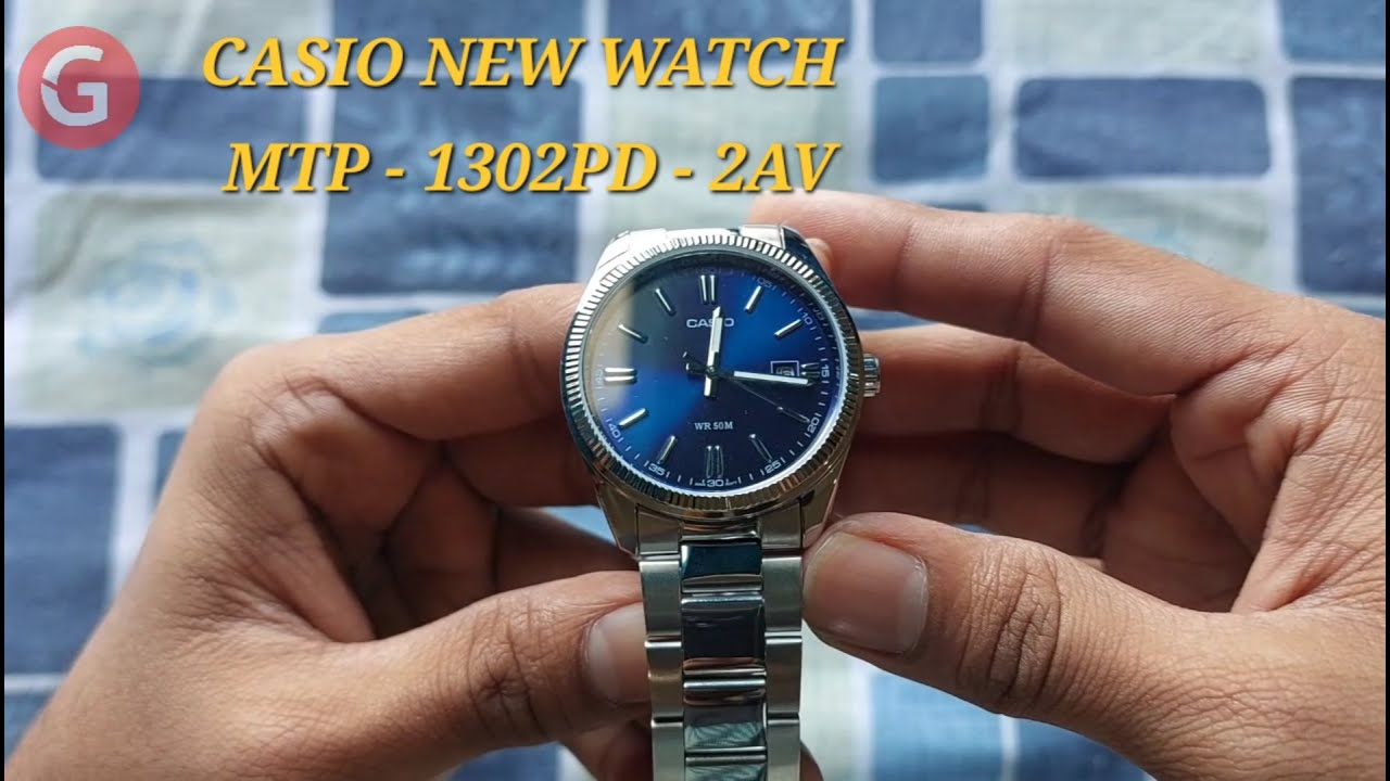 UNBOXING NEW CASIO WATCH MTP - 1302PD - 2AV | Blue Dial