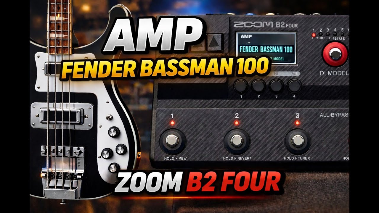 Zoom B2 Four - B-MAN100 AMP