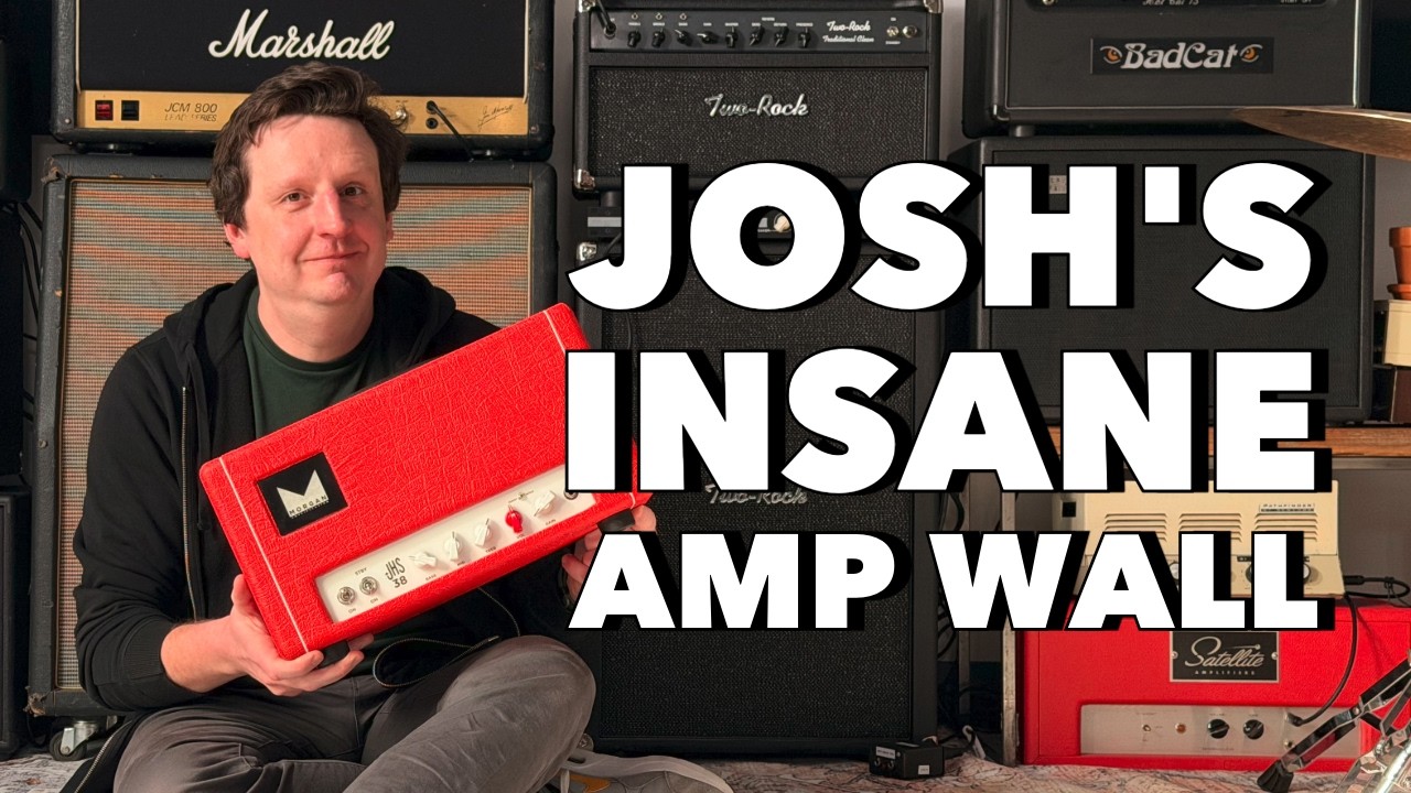 Josh Builds His Amp Wall | 8 Heads + 4 Cabs | Two-Rock, Marshall, Sovtek, Badcat, Milkman, Morgan