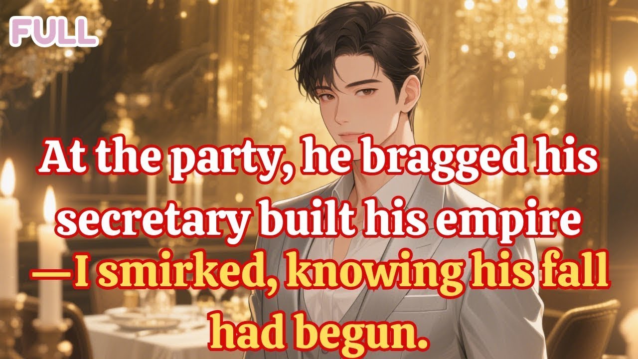 At the party, he bragged his secretary built his empire—I smirked, knowing his fall had begun