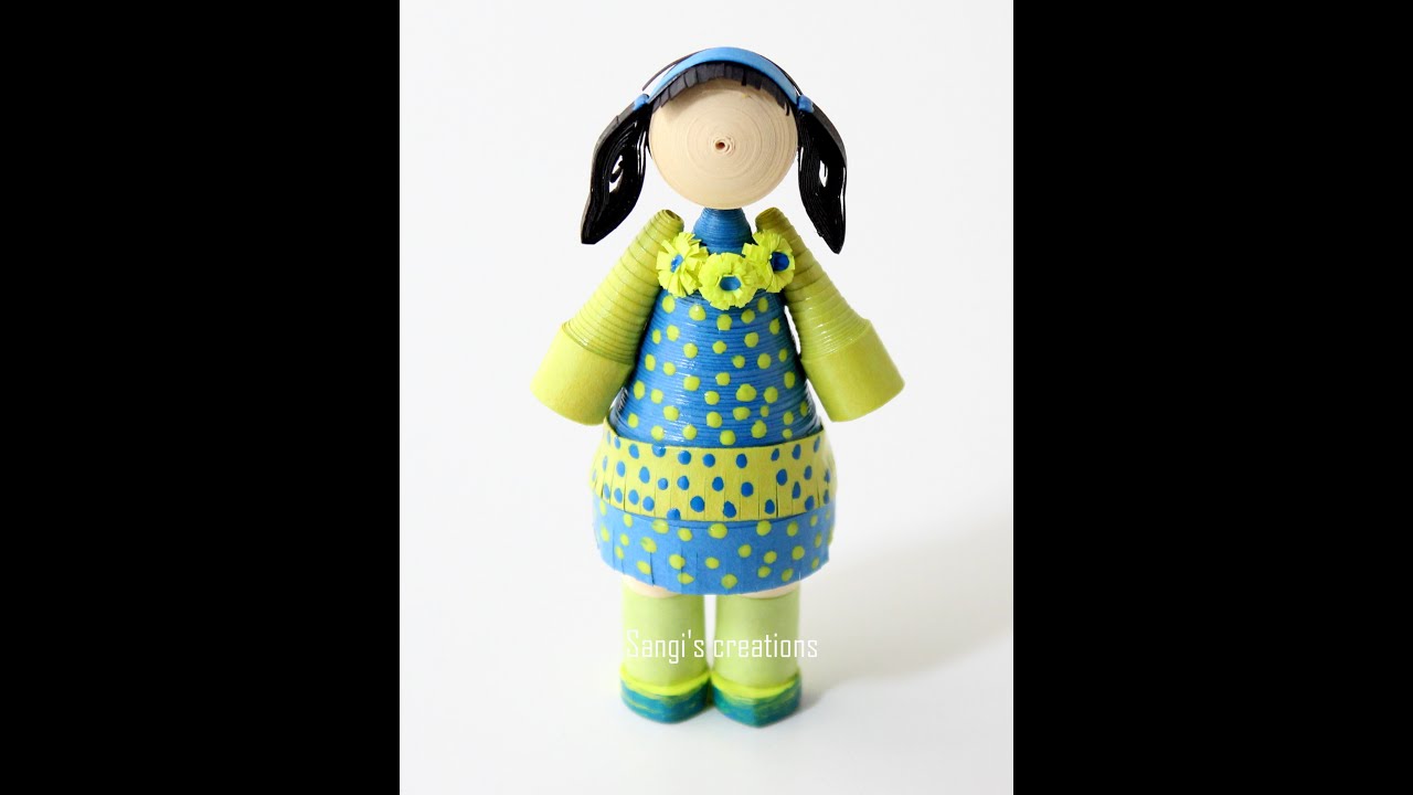 How to make a simple quilling doll