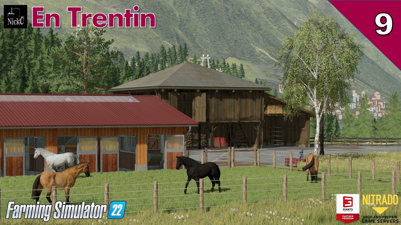 FARMING SIMULATOR 22 ⛰️ En Trentin 🌲 Stalla e fienile per i cavalli! 🐎 ep.09