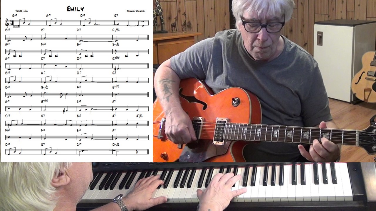 Emily - Jazz guitar & piano cover ( Johnny Mandel )
