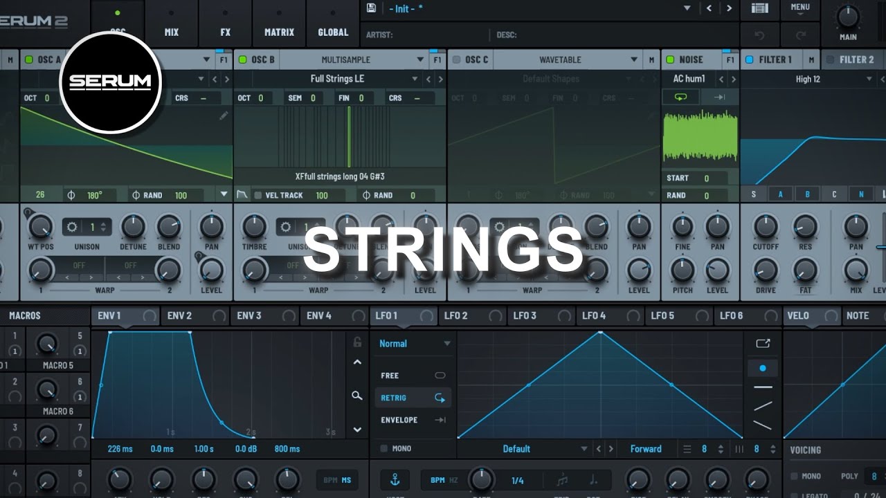 HOW TO MAKE STRINGS | Serum 2 Sound Design Tutorial