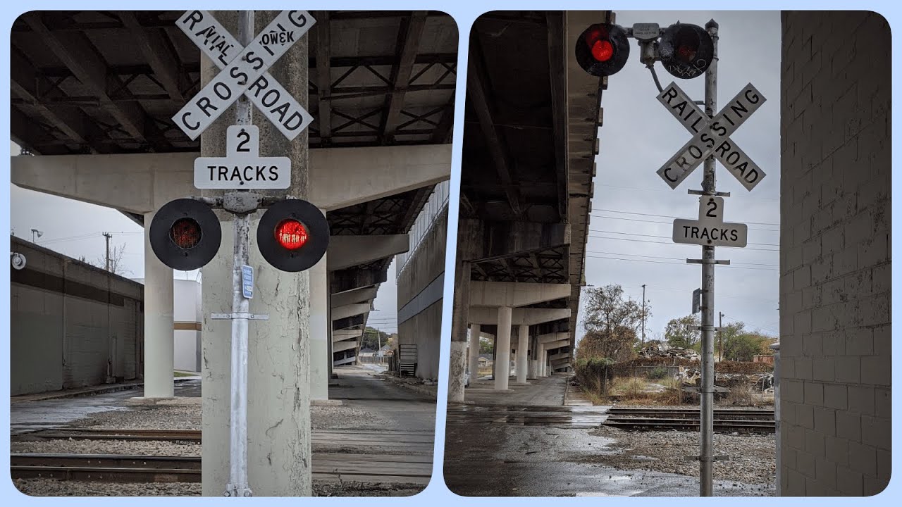 Strangest Railroad Crossing Ever! | Guadalupe St, San Antonio, TX