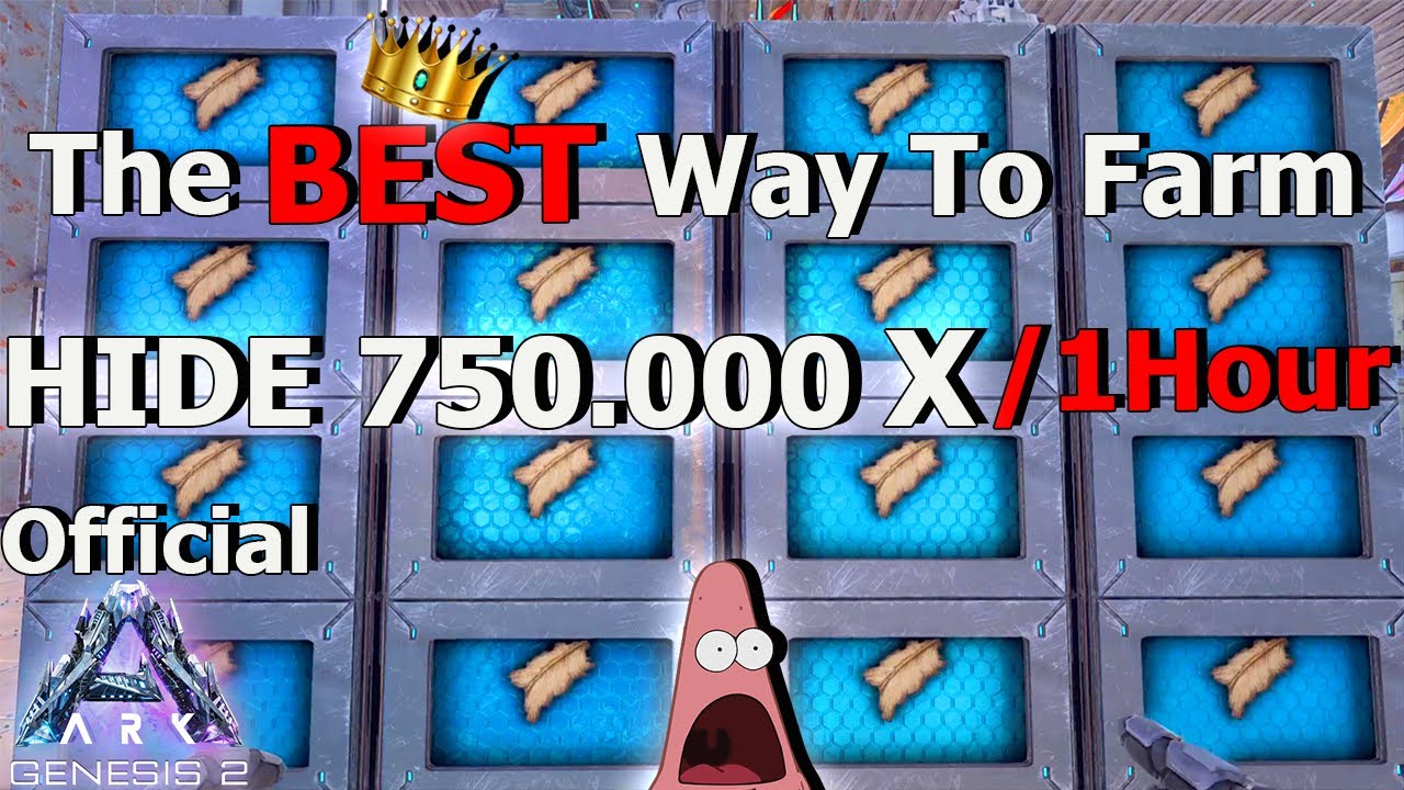 Ark Best Way To Farm Hide EASY | Tips And Tricks 2023 Beginner Genesis 2 Hide Farming
