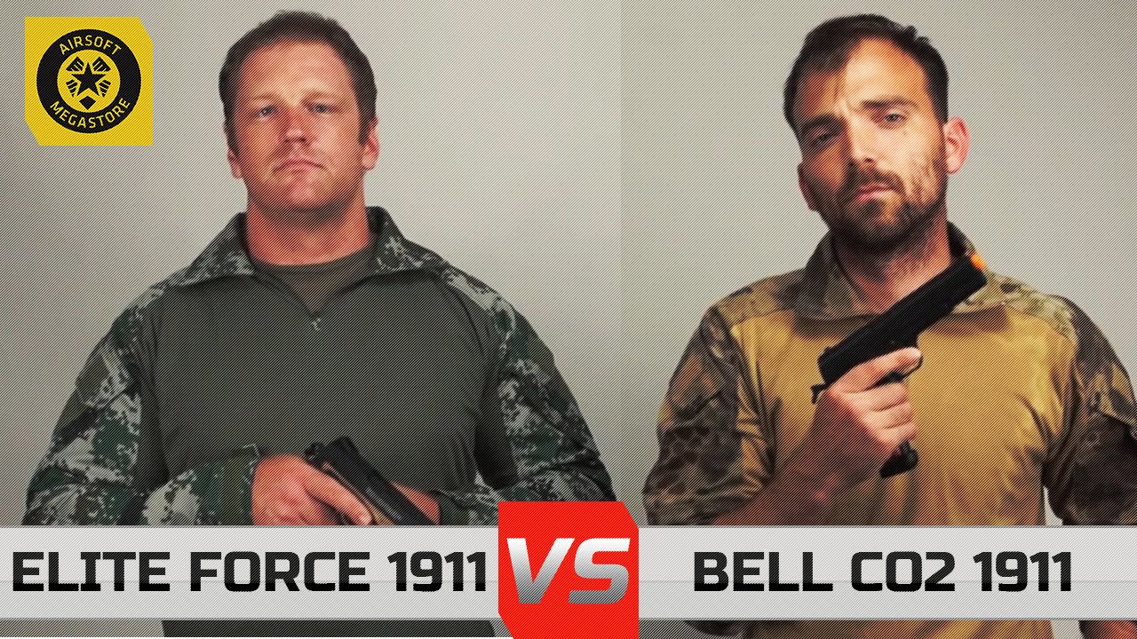 Elite Force Co2 1911 Vs Bell Co2 1911 Challenge | Airsoftmegastore.com