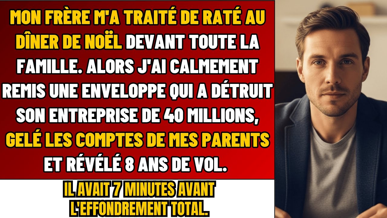 Au Dîner De Noël, Mon Frère M’a Dit INUTILE Devant Tous — Jusqu’à Révéler Mon Biz MILLIONNAIRE