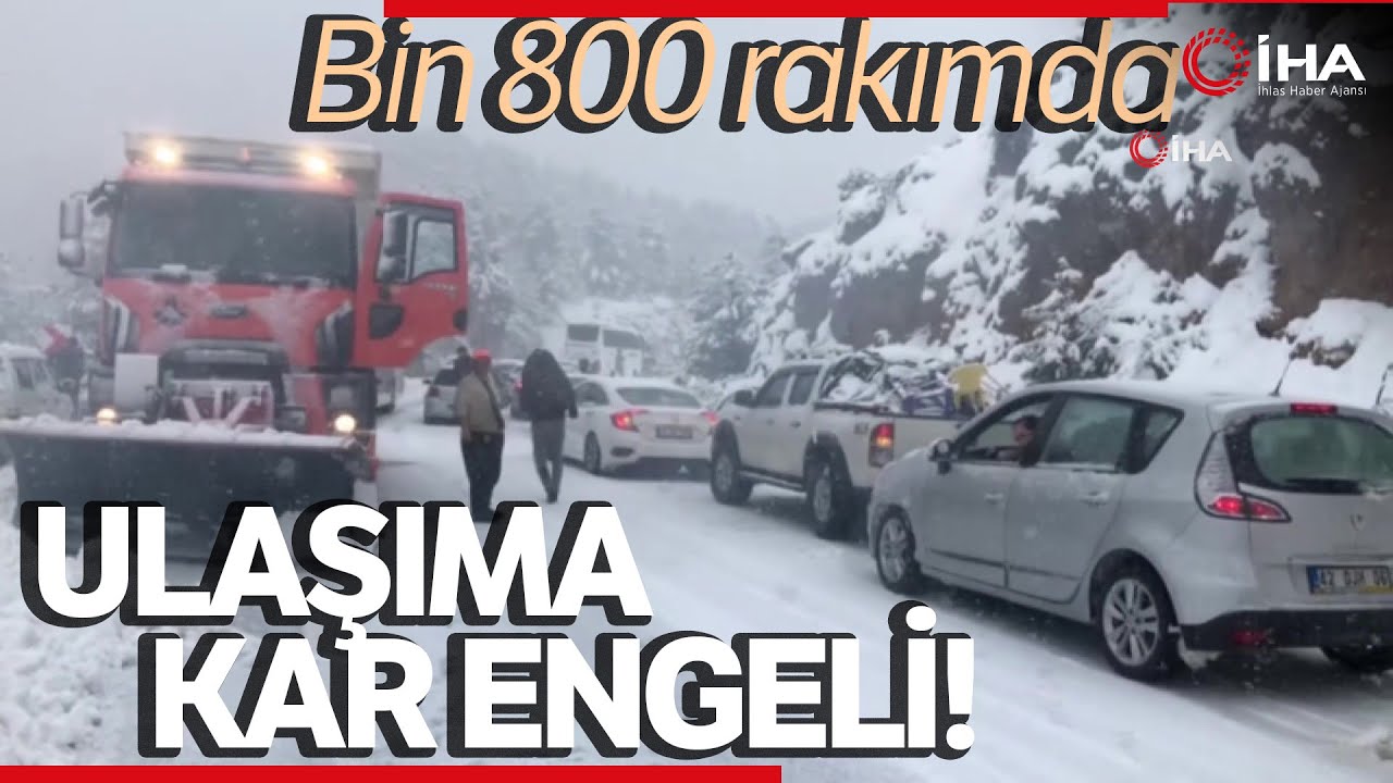 Antalya-Konya Karayolunda Yoğun Kar Yağışı, Sürücülere Zor Anlar Yaşatıyor