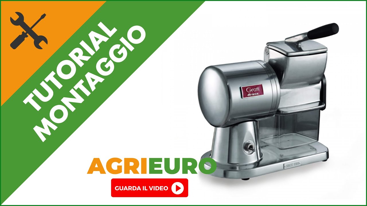 Grattugia elettrica Ariete Gratì Superior 350 Watt: montaggio