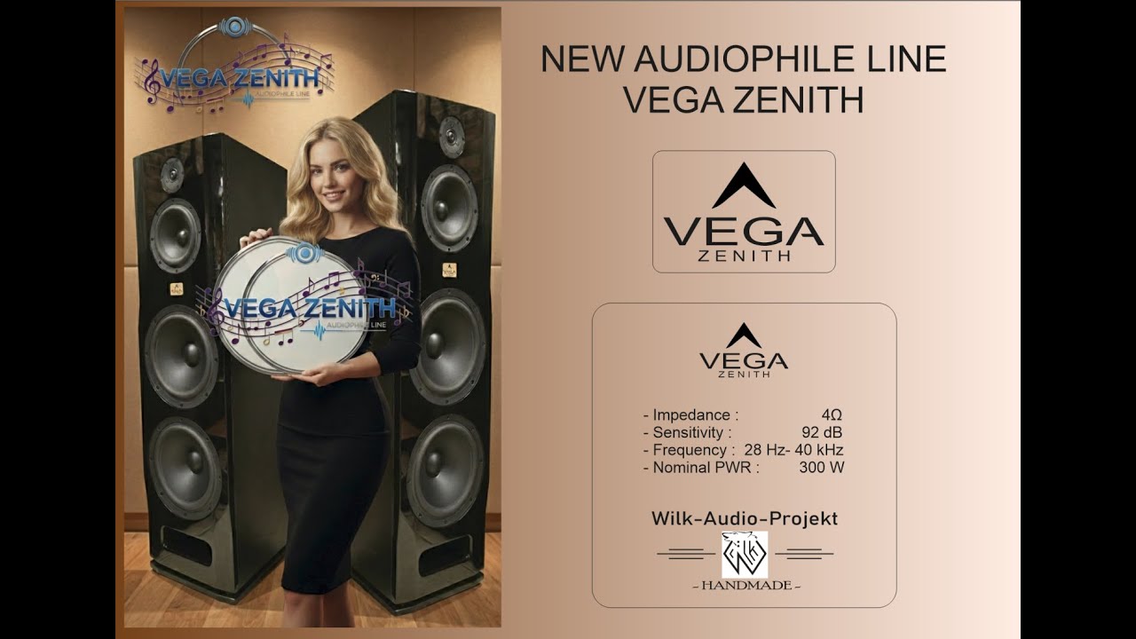 Vega Zenith Speakers, New Audiophile Line. Cz.1 omówienie. [ Wilk-Audio-Projekt ]