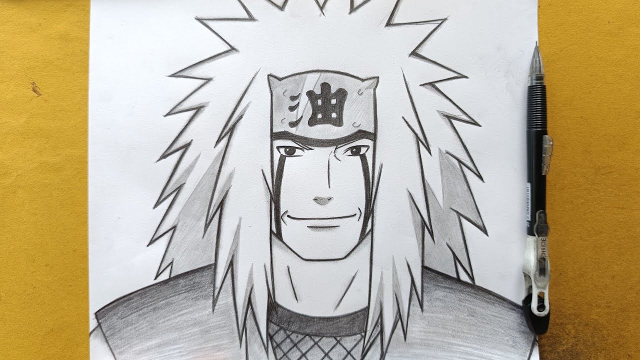 How to draw Master Jiraiya - step by from (Naruto shippuden) || Easy drawing ideas for beginners