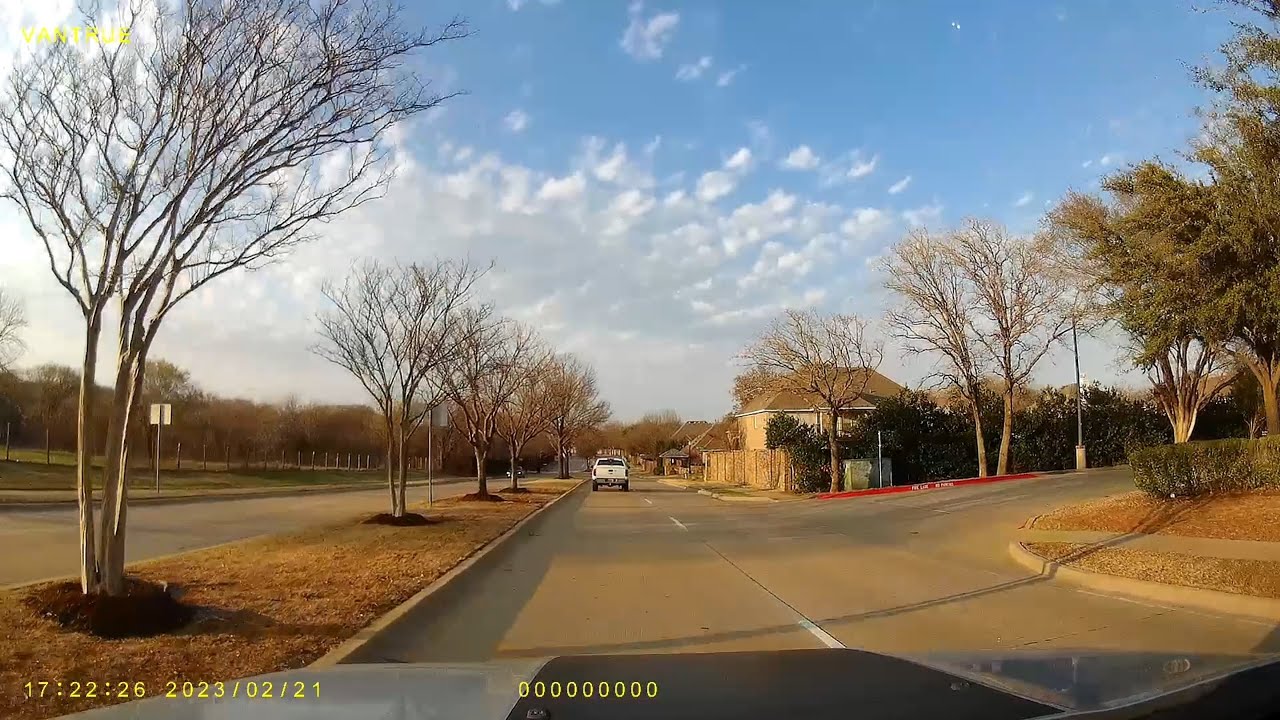 Bedford, TX (East surface roads dashcam)