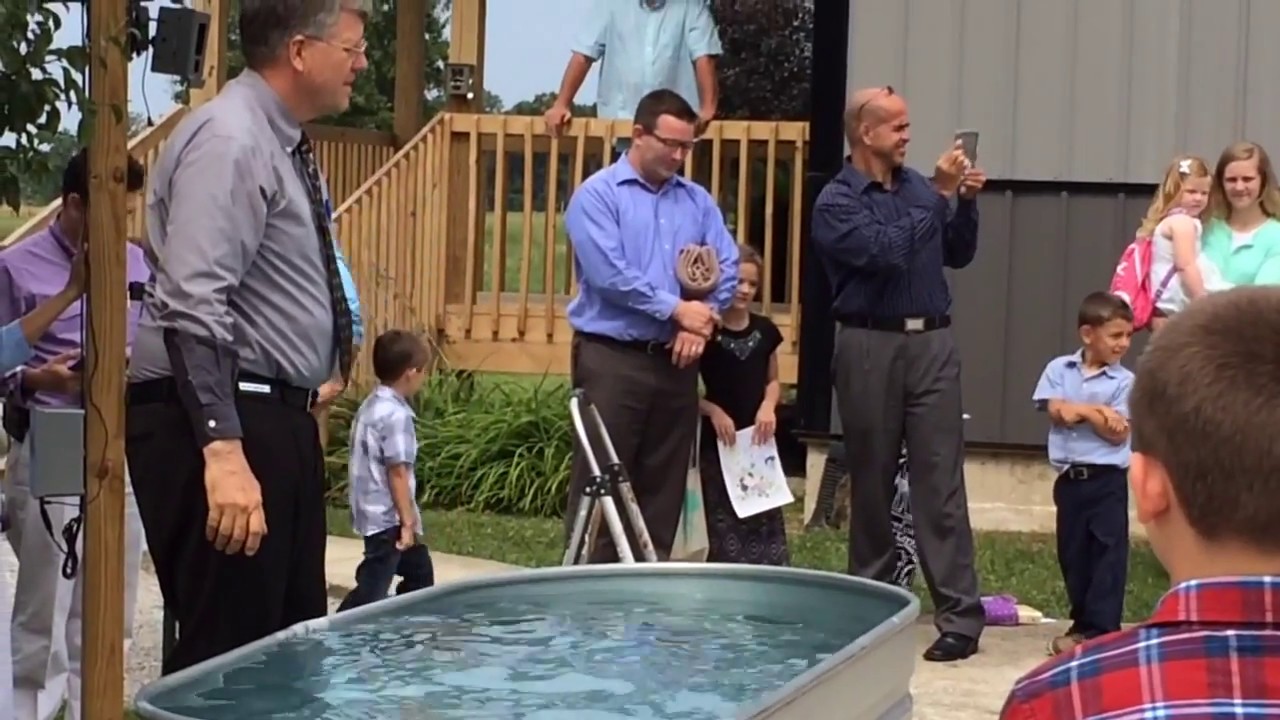Christian Water Baptism and quote from Pastor William Branham at The Branham Tabernacle