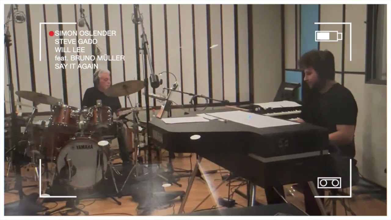 Simon Oslender, Steve Gadd & Will Lee recording 