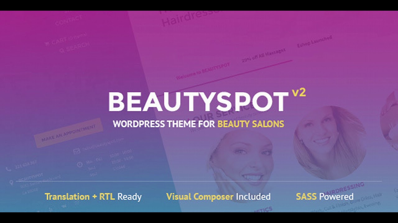 BeautySpot - WordPress Theme for Beauty Salons | Themeforest Website Templates and Themes