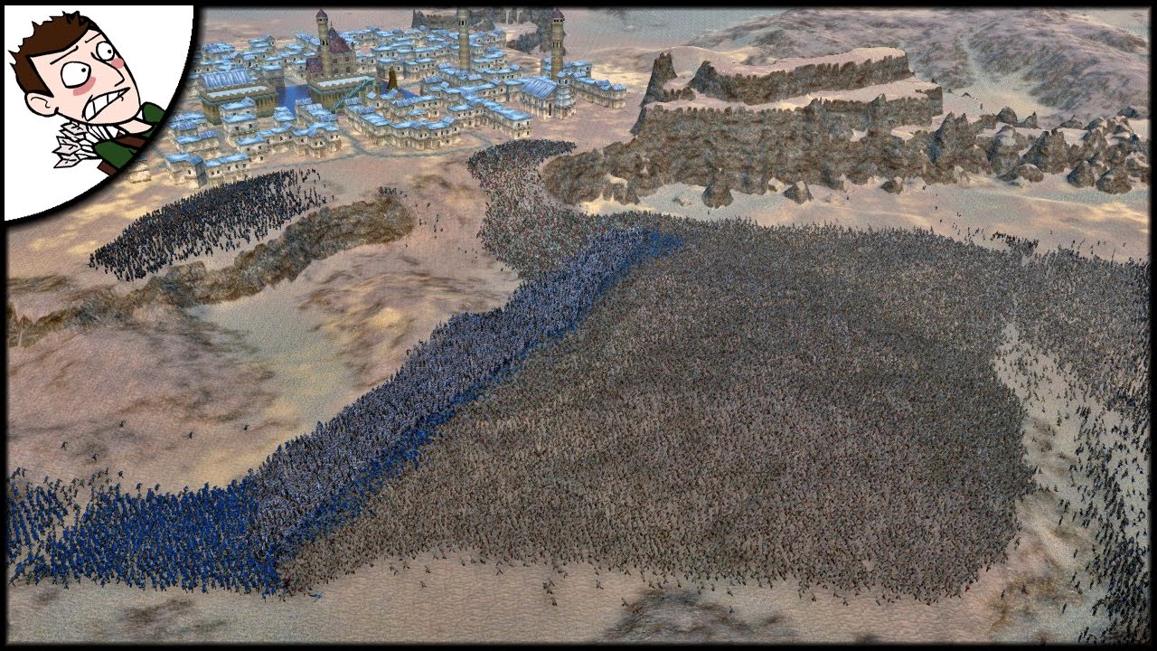 Massive 34000 Medieval Crusader Siege - Ultimate Epic Battle Simulator Gameplay
