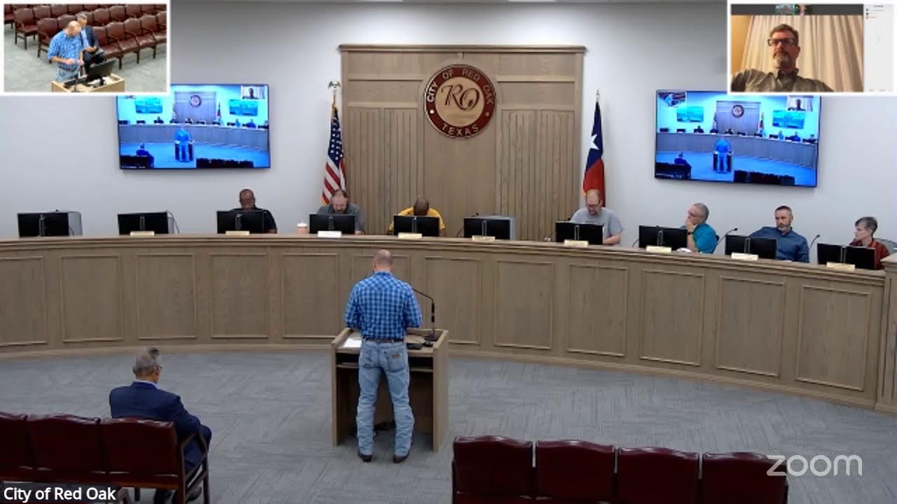 City of Red Oak Council -Special August 18th, 2025