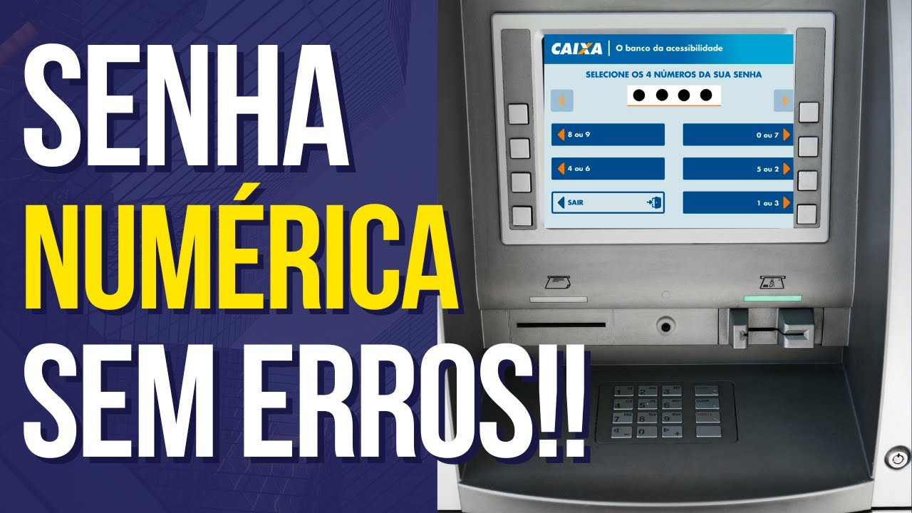 Como usar SENHA NUMÉRICA da CAIXA ECONÔMICA FEDERAL | Não se confunda mais!