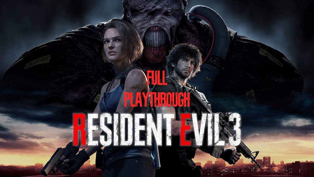 Resident Evil 3 Remake - Full Playthrough (Hardcore & Infinite Ammo)