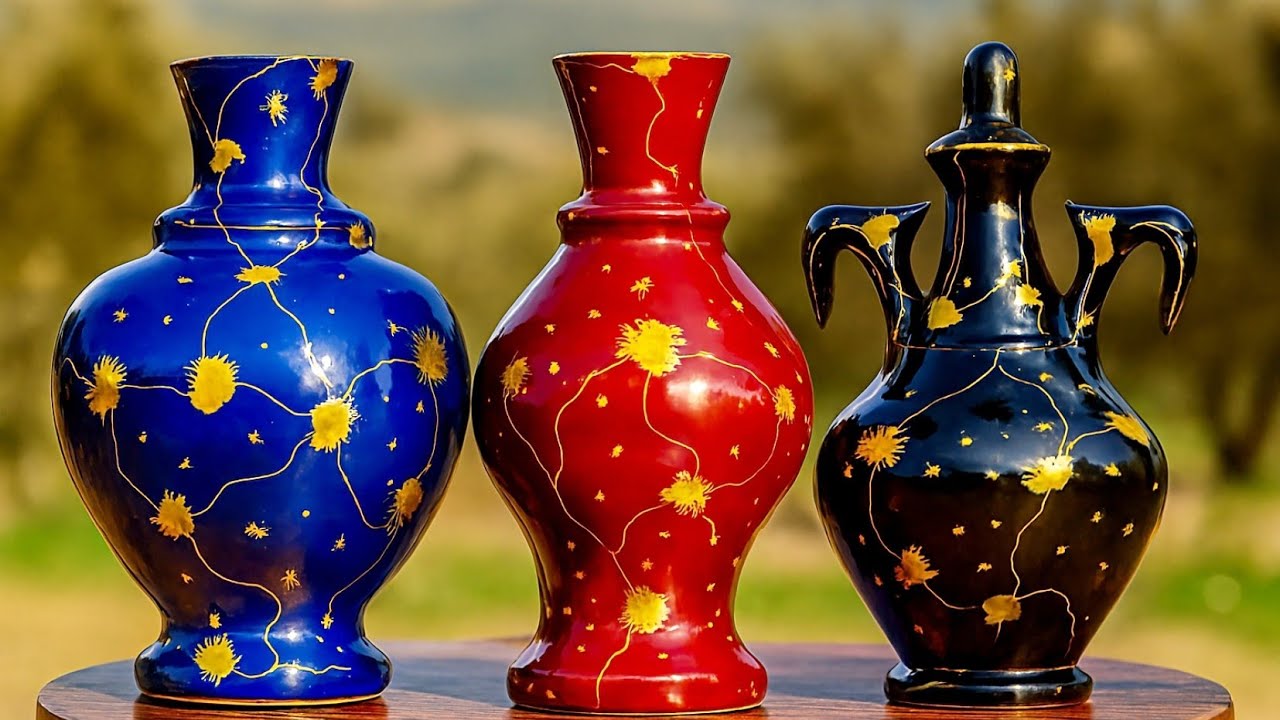 Unbelievable. Handmade vases, even at home. 