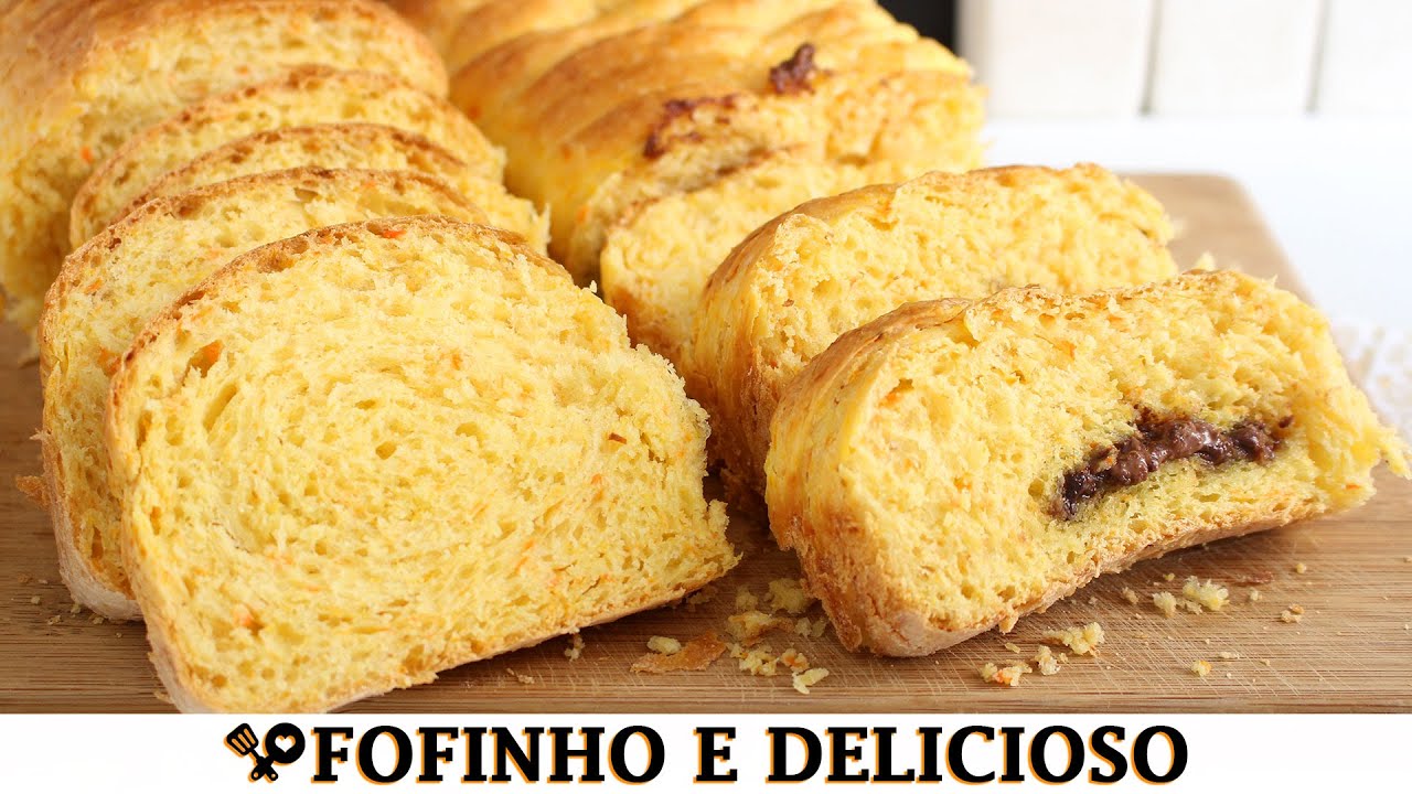 PÃO DE CENOURA CASEIRO - RECEITAS QUE AMO