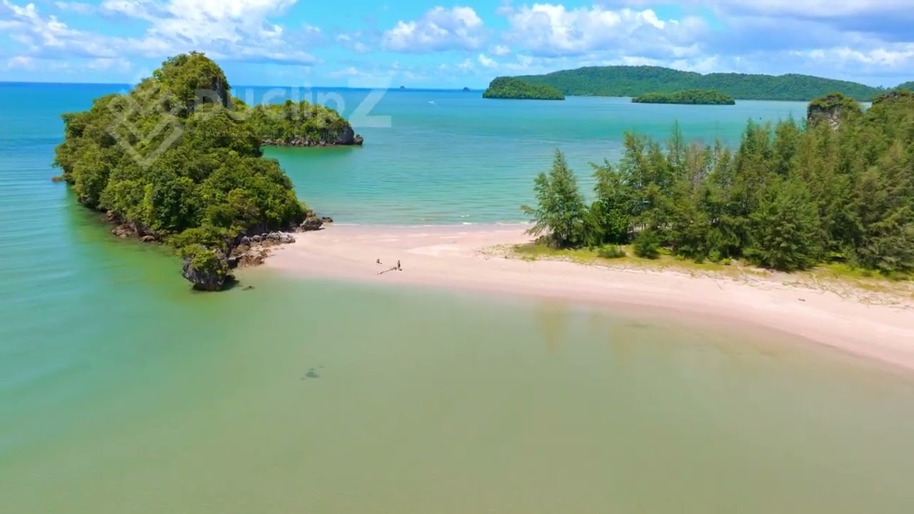 Crystal Clear Aerial Views of Krabi&rsquo;s Stunning Coastal Waters | 4k Video Stock Footage