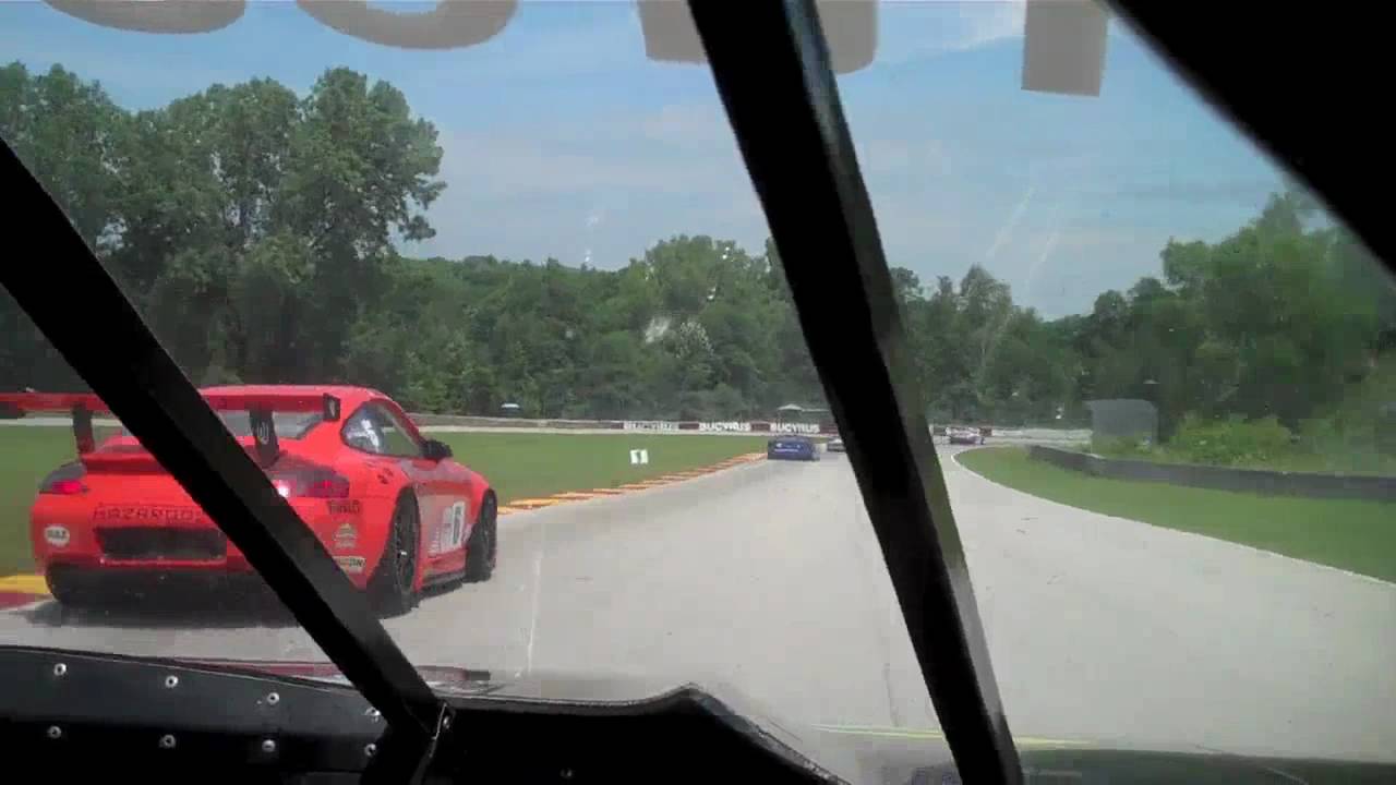 Ex-Roush Trans Am Mustang vs Porsche GTs Battle at 2010 SVRA Road America KIC