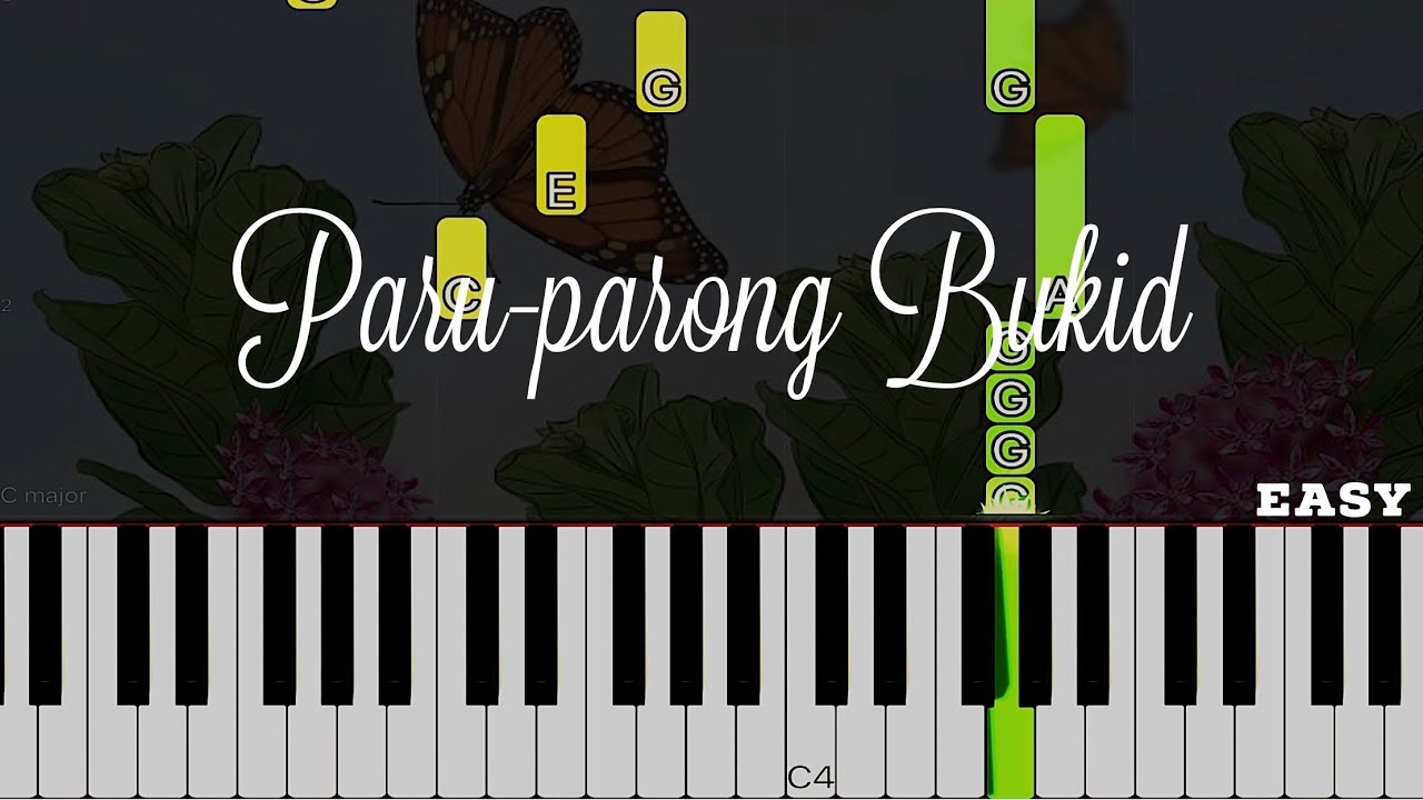 Paru-parong Bukid | Easy Piano Tutorial