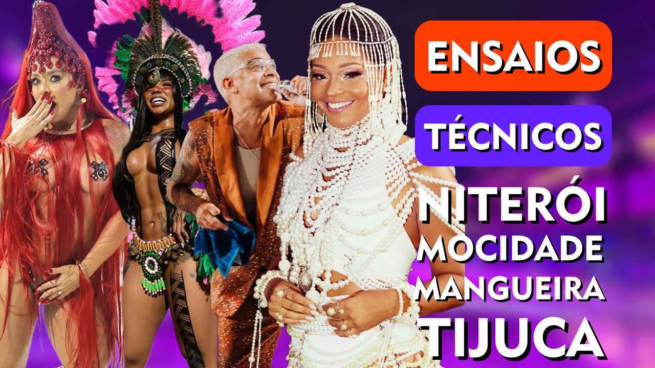 🚧 Análise dos ENSAIOS TÉCNICOS da Niterói, Mocidade, Mangueira e Tijuca para o Carnaval 2026