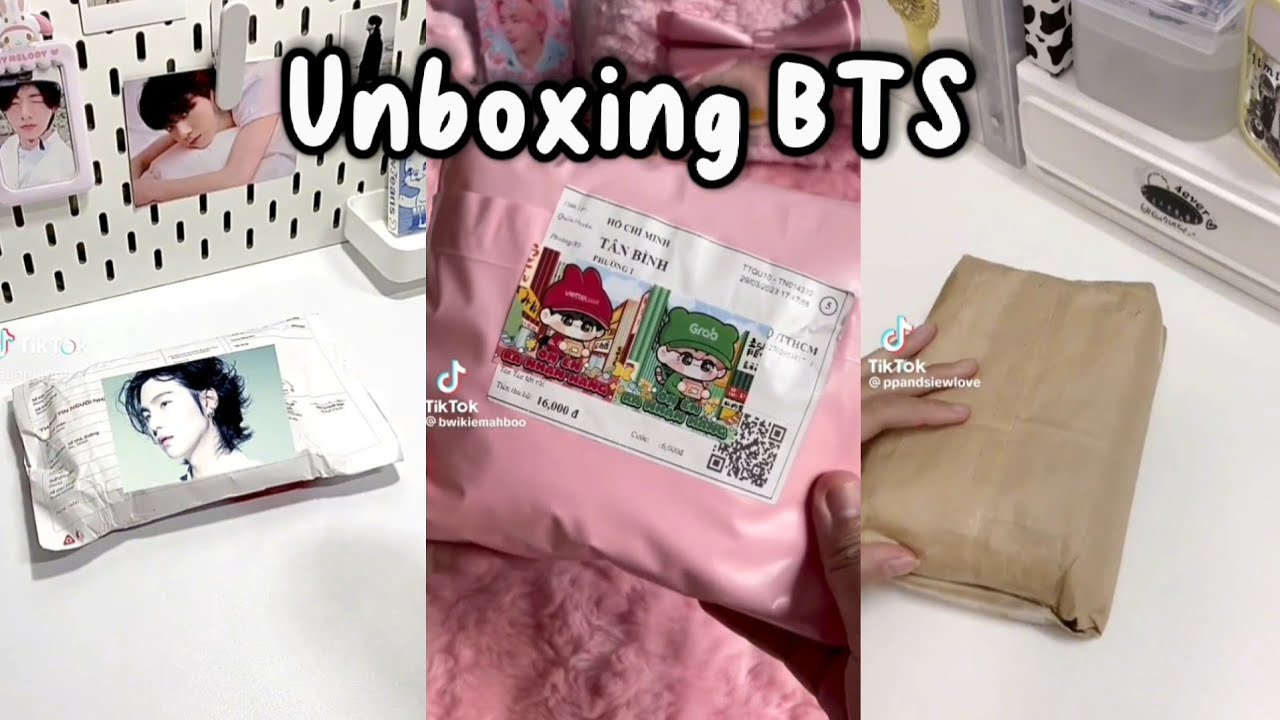 🎀 Unboxing BTS photocard 🌸✉ | tiktok compilation