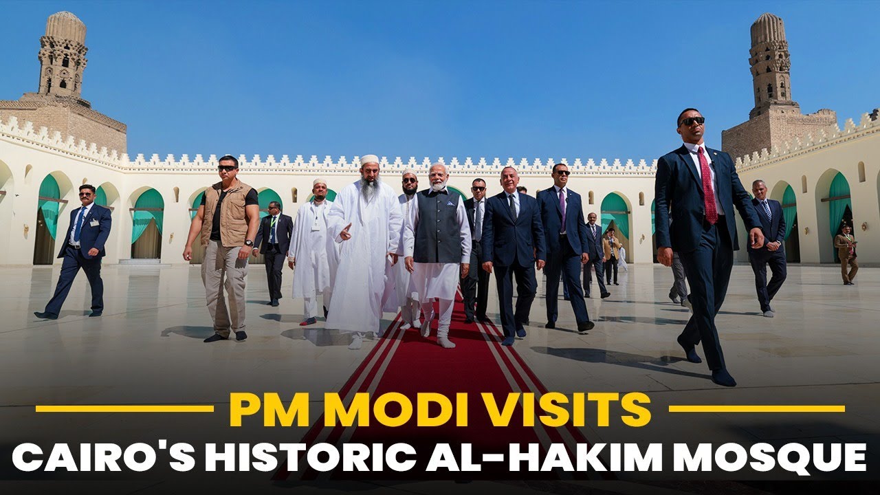 PM Modi visits Al-Hakim Mosque in Cairo, Egypt