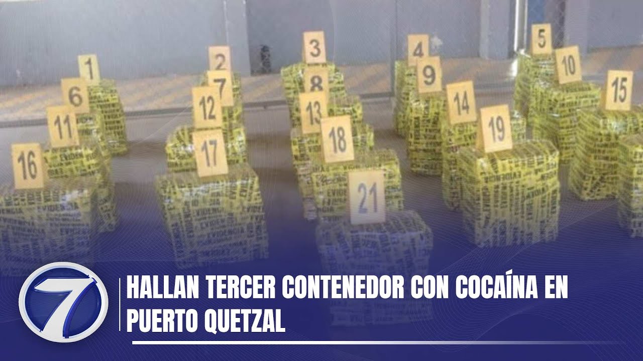Hallan tercer contenedor con cocaína en Puerto Quetzal