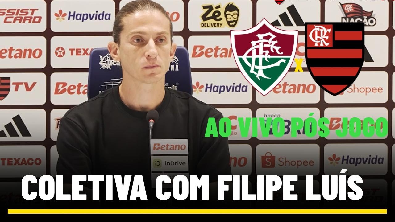 COLETIVA DO FILIPE LUÍS AO VIVO - DIRETO DO ESTÁDIO - COLETIVA DO FLAMENGO AO VIVO