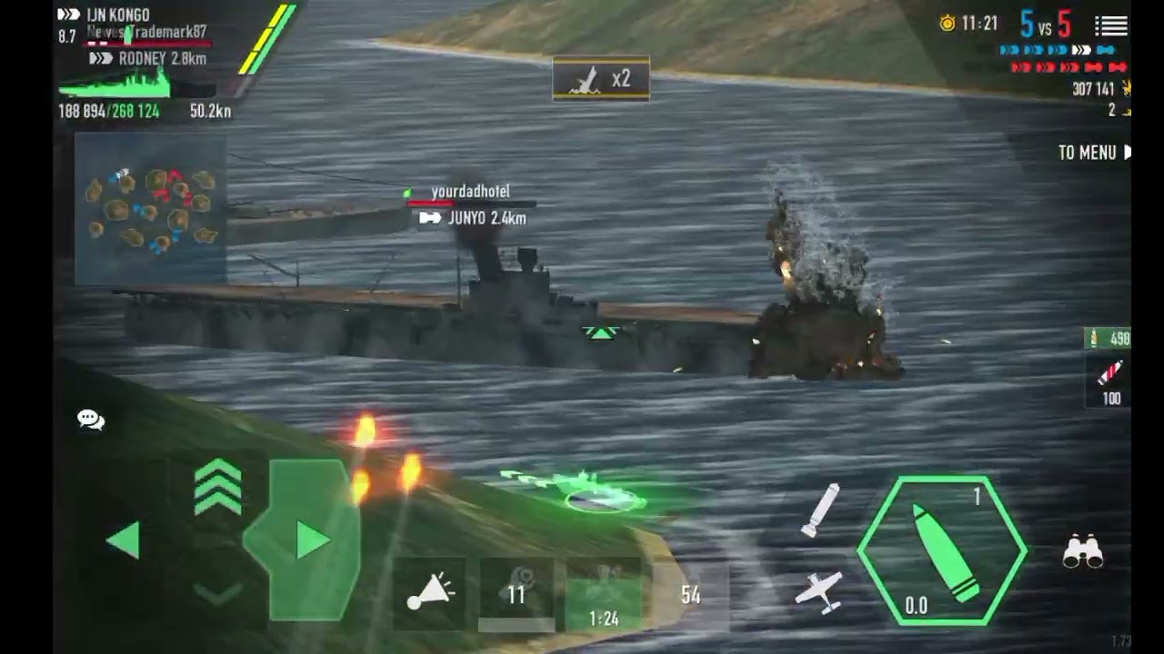 Ijn kongo legendary battle
