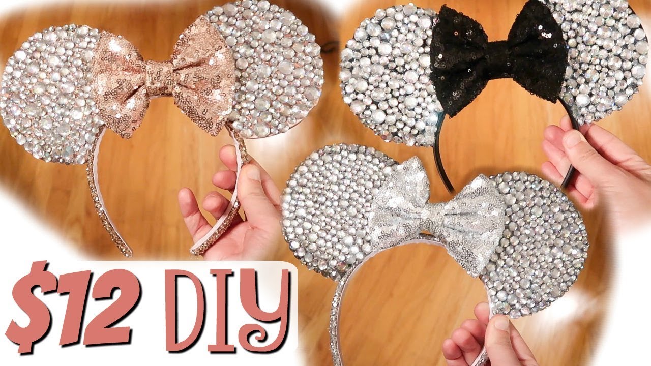 $12 DIY GLAM MINNIE MOUSE EARS // How to Disney Ears