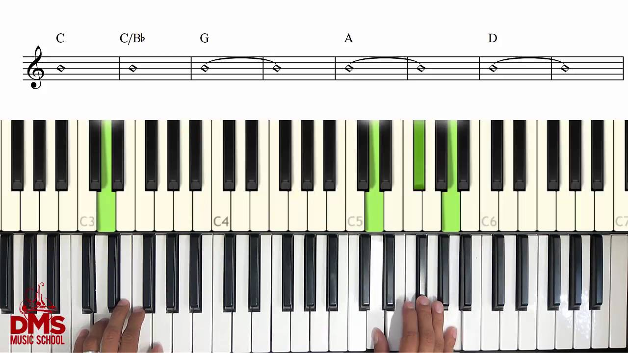 Every Breath you take Piano Lesson DMS Music School (en Sol Mayor)