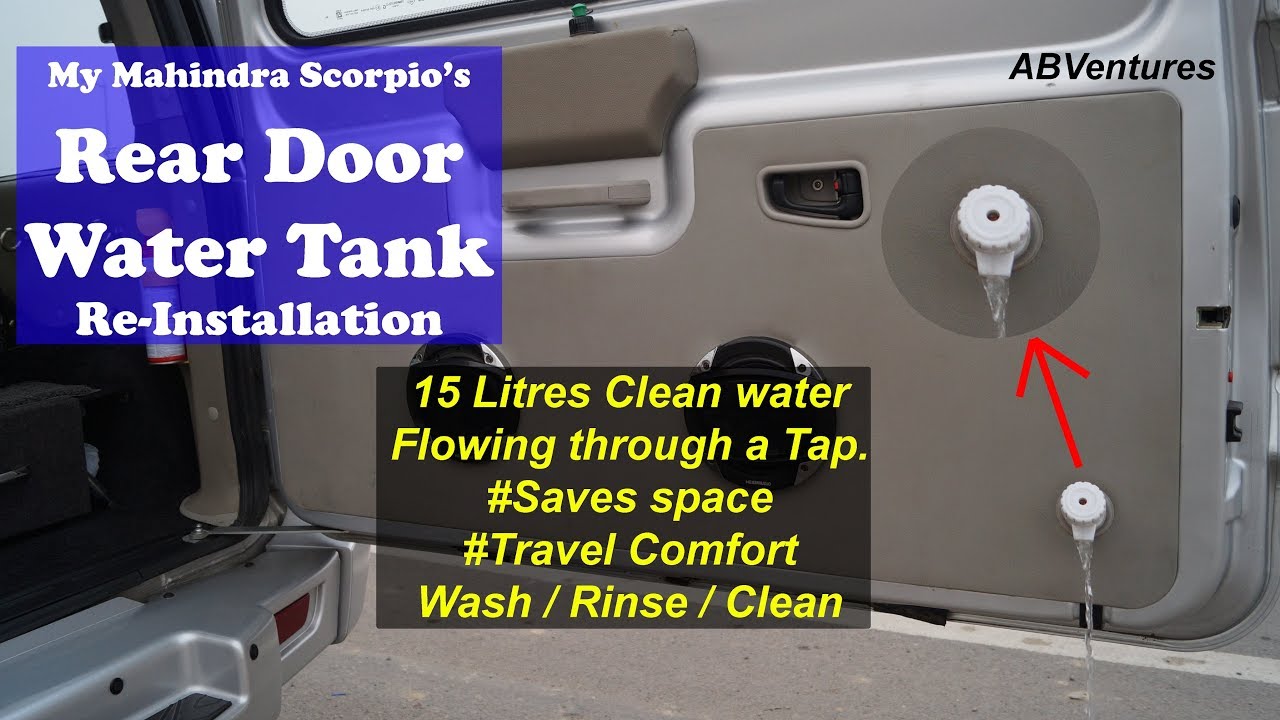 DIY Water Tank installation in my car.  #Modified Mahindra Scorpio