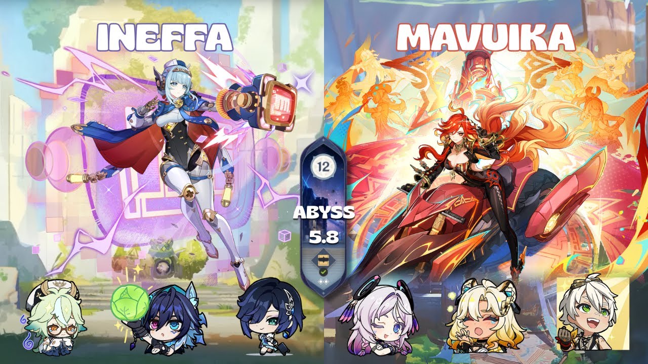 C0R0 Ineffa & C0R1 Mavuika | Spiral Abyss 5.8 | Genshin Impact
