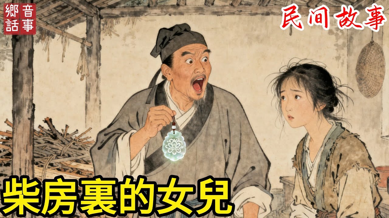孤女雪夜賣身葬父，她成李府最低賤的丫鬟，受盡虐待，只能住在柴房，管家偶然在柴房發現孤女玉佩，突然大喊：老爺，這是您找了 18 年的嫡女！#故事頻道 #民間故事 #故事分享 #聽書 #中國文化